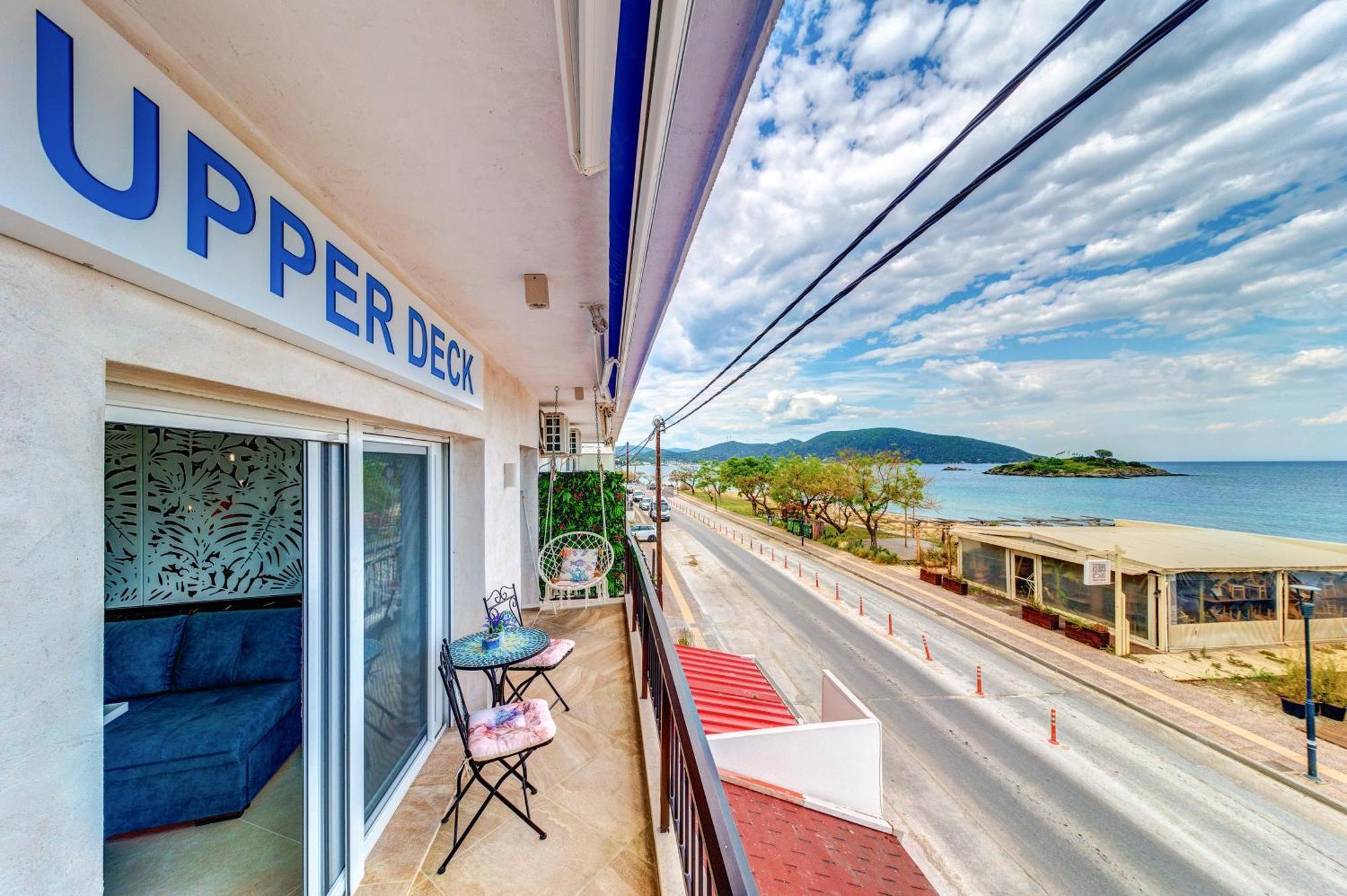 Apartament Upper Deck Apt. Néa Péramos Zewnętrze zdjęcie